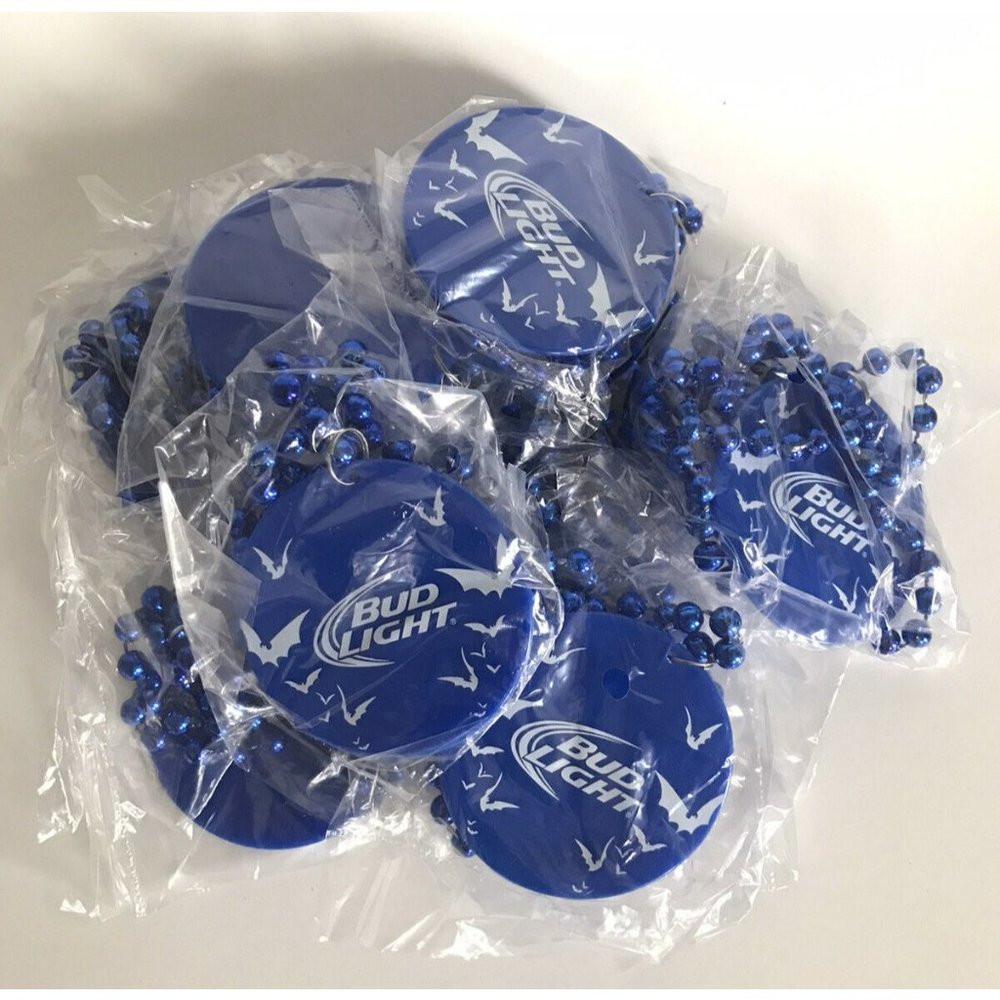 10 new in package liquor beer promo Mardi Gras style beads for Halloween